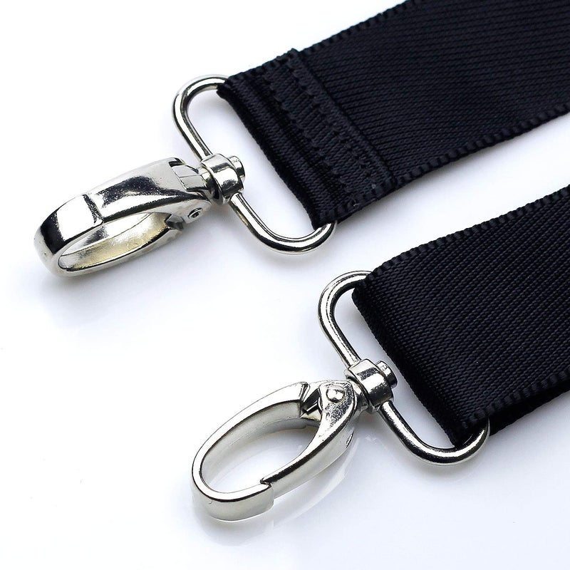 Hibate Black 55" x 1.5" Shoulder Bag Strap Replacement for Crossbody Duffle Messenger Bags Straps - Image 3